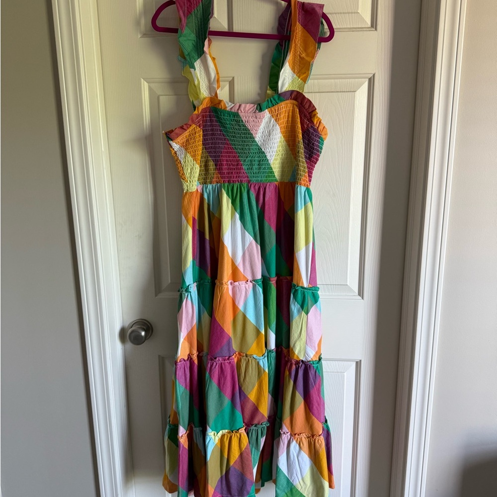 NWT Colorful Smocked Sundress